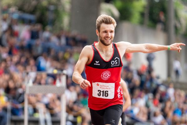 Fabian Dammermann (LG Osnabrueck) ueber 400m am 04.06.2022 waehrend der Sparkassen Gala in Regensburg